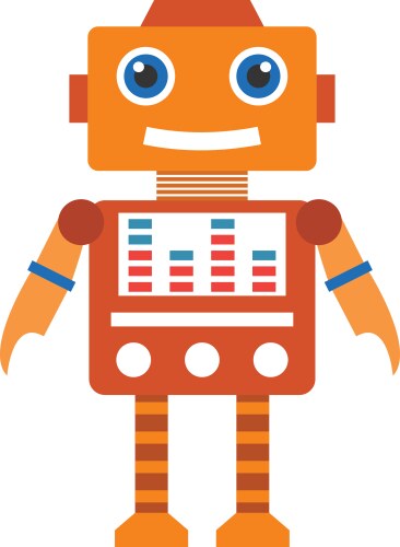Robot android automation icon Royalty Free Vector Image