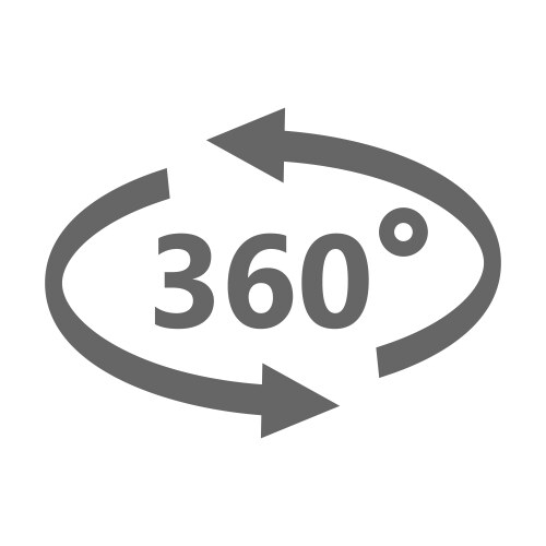 360 degrees view sign icon Royalty Free Vector Image