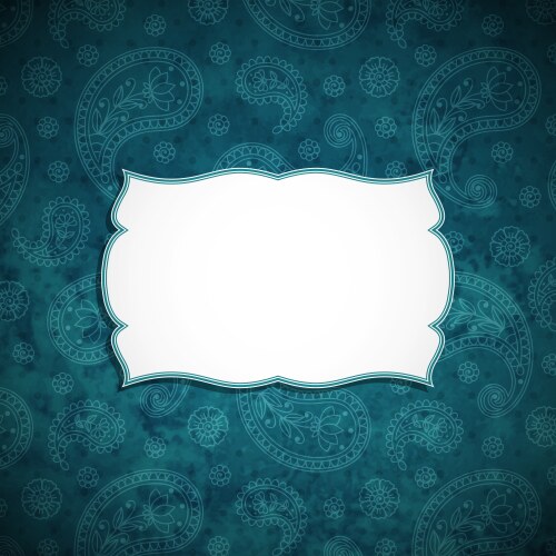 Frame in the indian style Royalty Free Vector Image