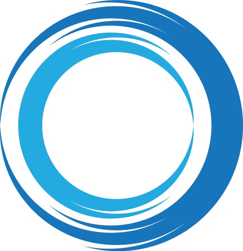 Abstract Blue Circle Logo – Royalty-Free Vector | VectorStock