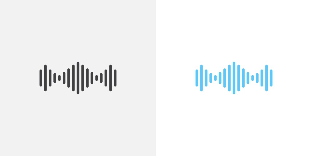 Waveform icon lineal style symbol pictogram – Royalty-Free Vector ...