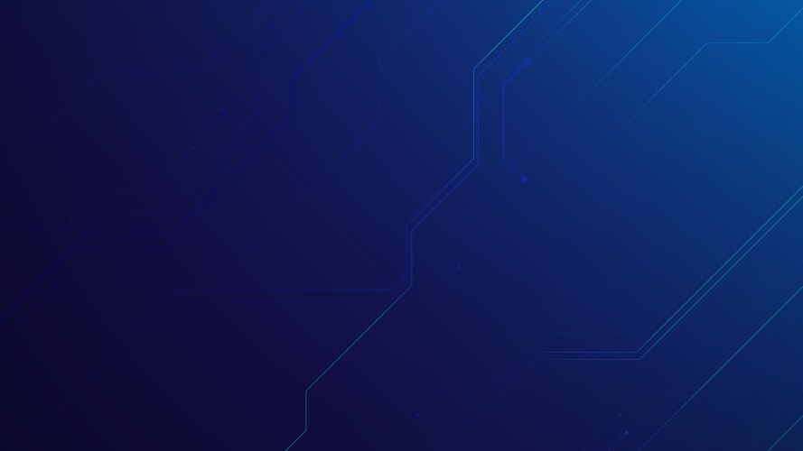 Blue Abstract Circuit Board And Lines Background Vector Image