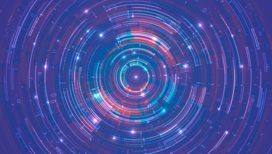 Abstract data transmission visualization – Royalty-Free Vector ...