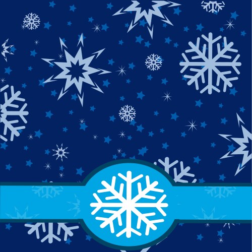 Winter Snowflake Background – Free Vector | VectorStock