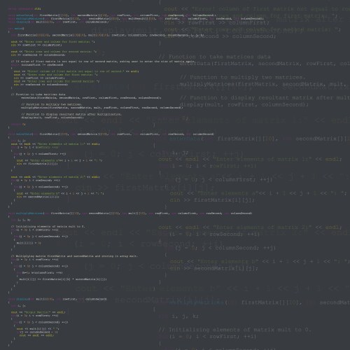Computer program code background vector image