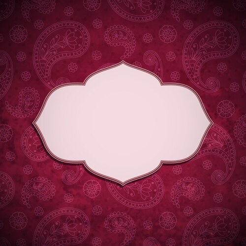 Frame in the indian style Royalty Free Vector Image