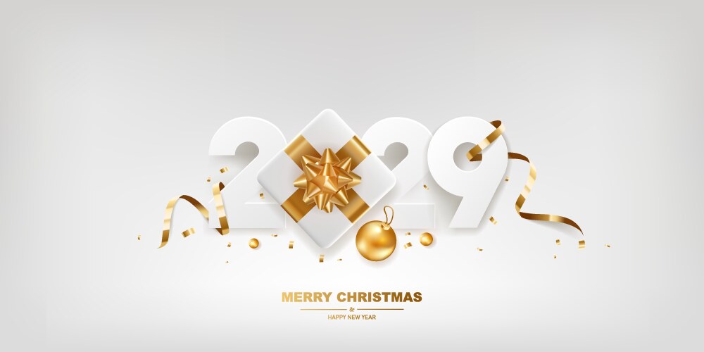 happy new year 2029 vector image