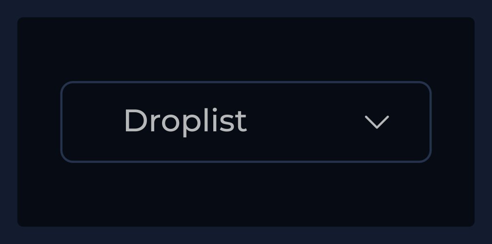 Inactive dropdown list ui element template vector image