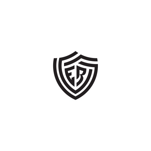 Go geometric line shield logo initial concept – Royalty-Free Vector ...