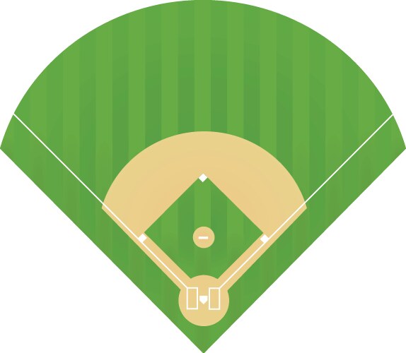 Baseball field Royalty Free Vector Image - VectorStock