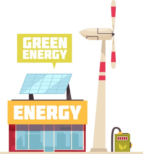 green energy concept vector image