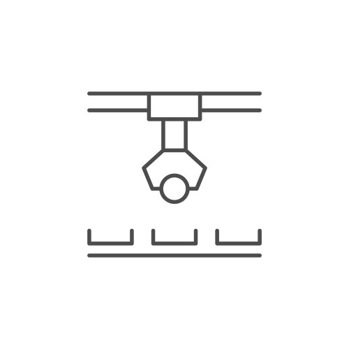 computer algorithm line outline icon vector