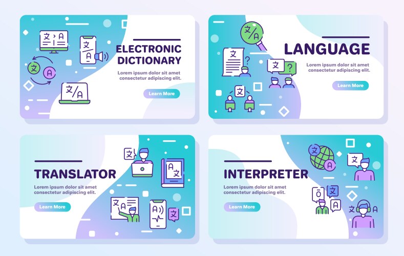 Walkthrough learning theories with linear icons Vector Image