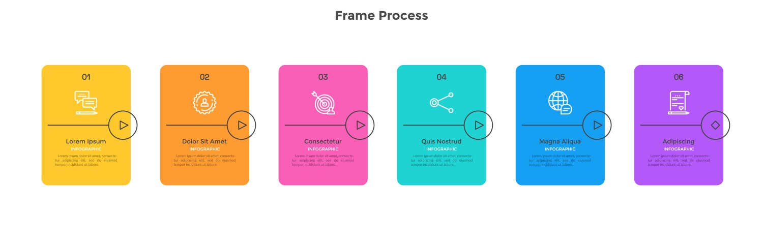 Modern infographic template vector image