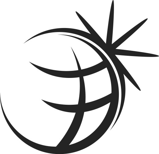 World globe logo design template set Royalty Free Vector