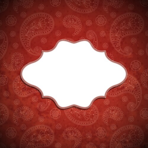 Frame in the indian style Royalty Free Vector Image