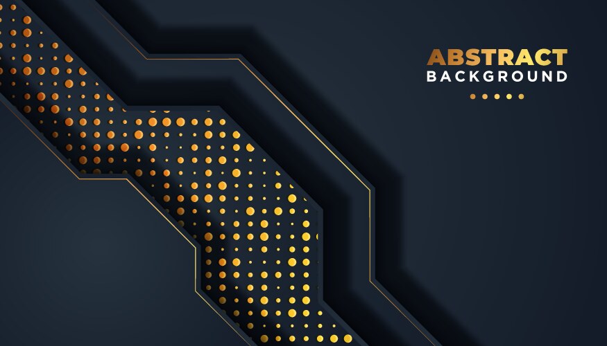 Dark abstract background with overlap layers vector image