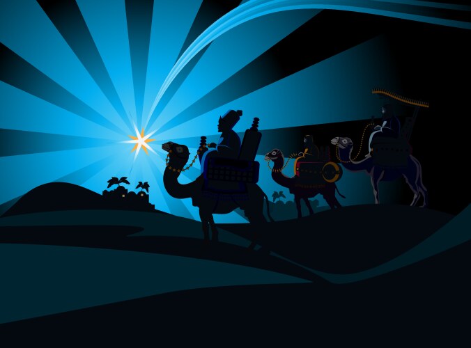 Three wise men Vector Image