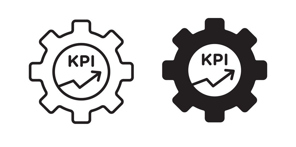 KPI Icon Set - Flat Style – Royalty-Free Vector | VectorStock