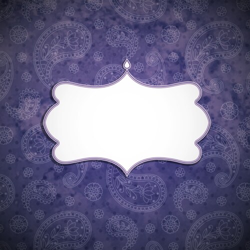 Frame in the indian style Royalty Free Vector Image