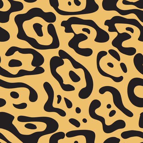 Leopard seamless pattern with golden chain animal Vector Image