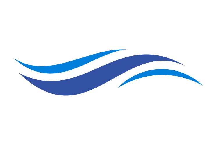 Wave water ocean abstract logo Royalty Free Vector Image