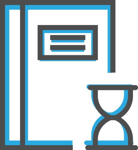 Notebook icon design interaction line vector image