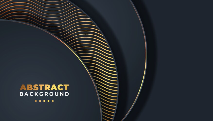 Dark abstract background with overlap layers vector image