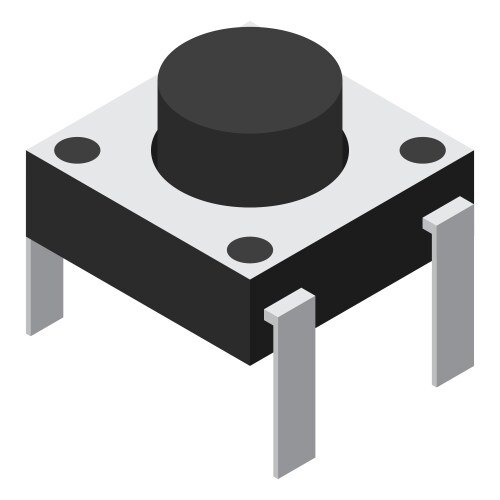 Capacitor electronic component icon Royalty Free Vector