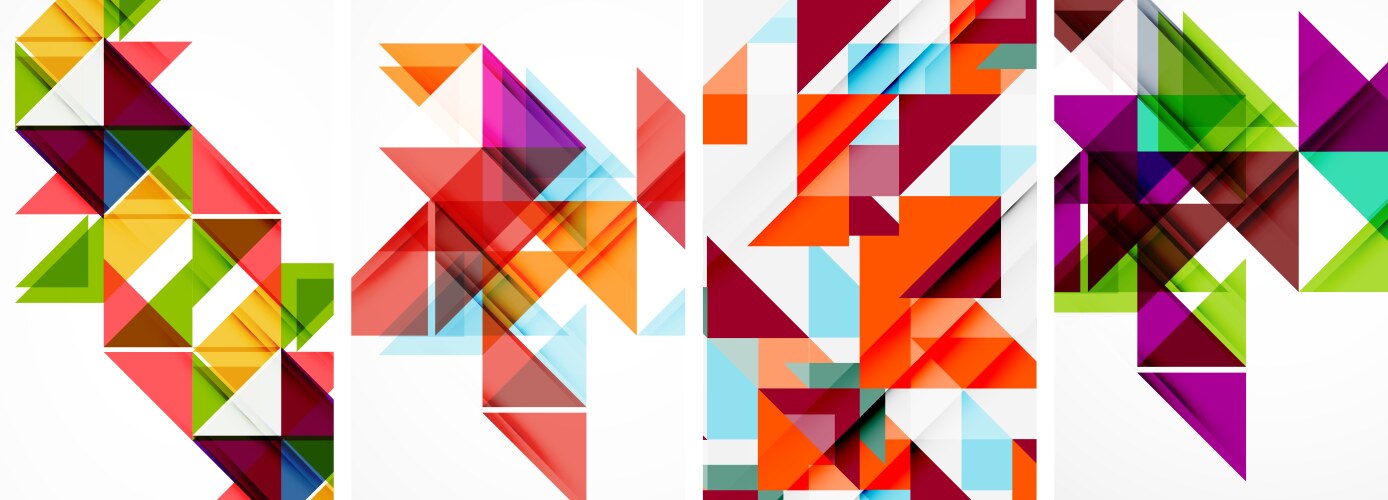 Random Triangle Pattern Vector Images (over 14,000)