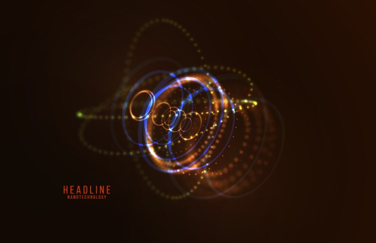 Abstract futuristic hud 3d object vector image