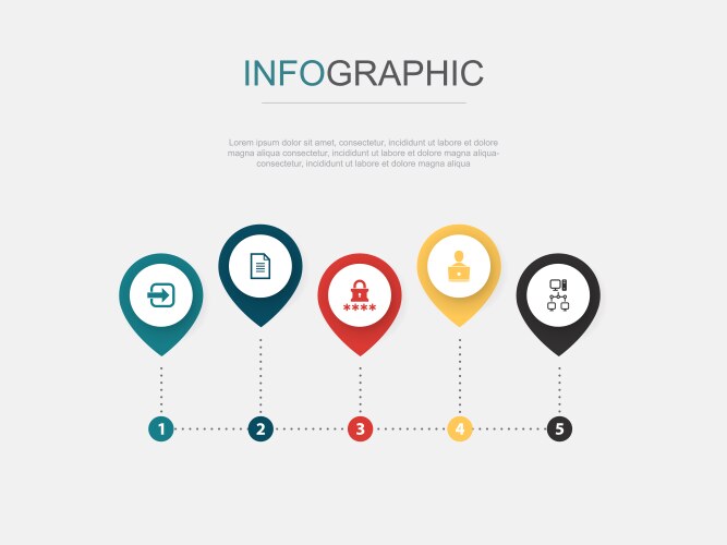 Access document password user intranet icons vector image