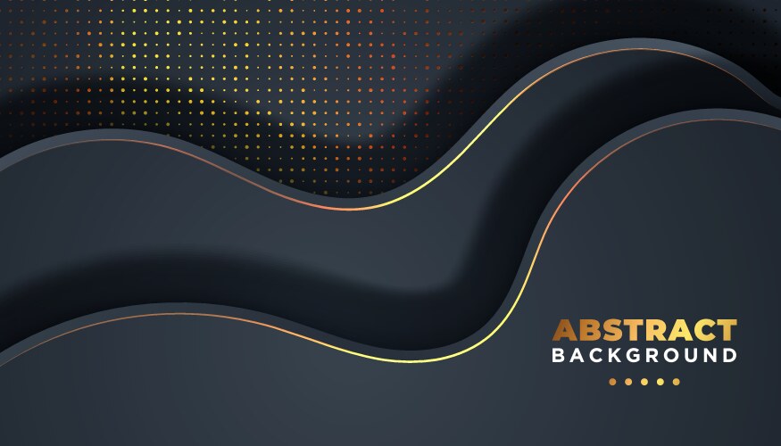 dark abstract background with overlap layers vector