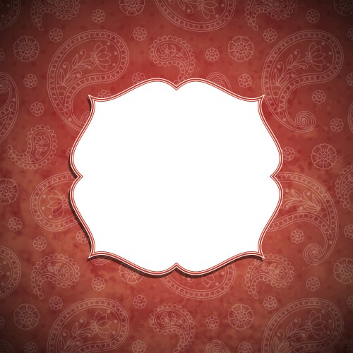 Frame in the indian style Royalty Free Vector Image