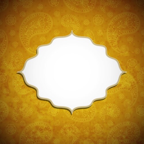 Frame in the indian style Royalty Free Vector Image