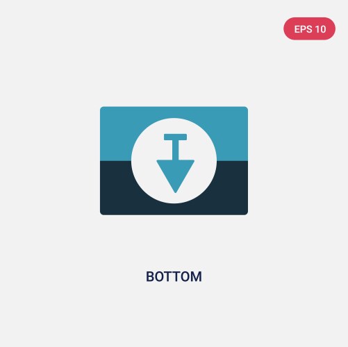 Two color bottom icon from user interface concept vektorbild