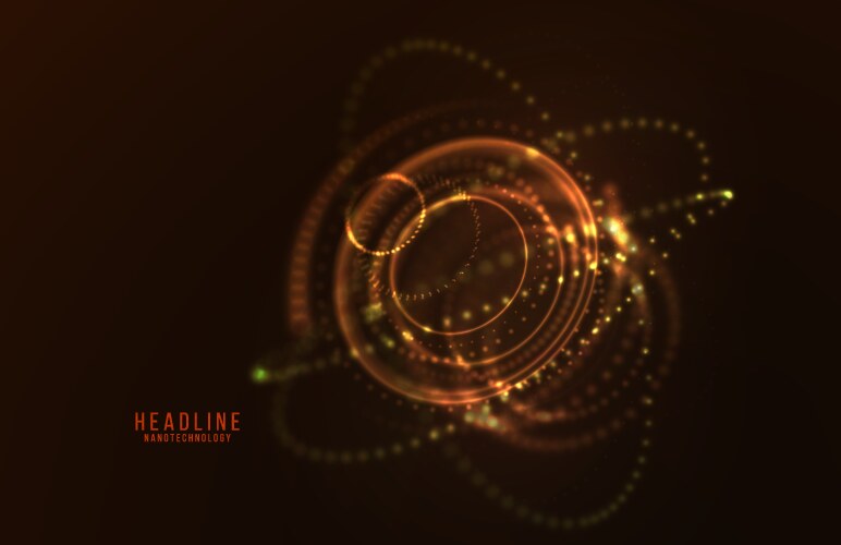 Abstract futuristic hud 3d object vector image