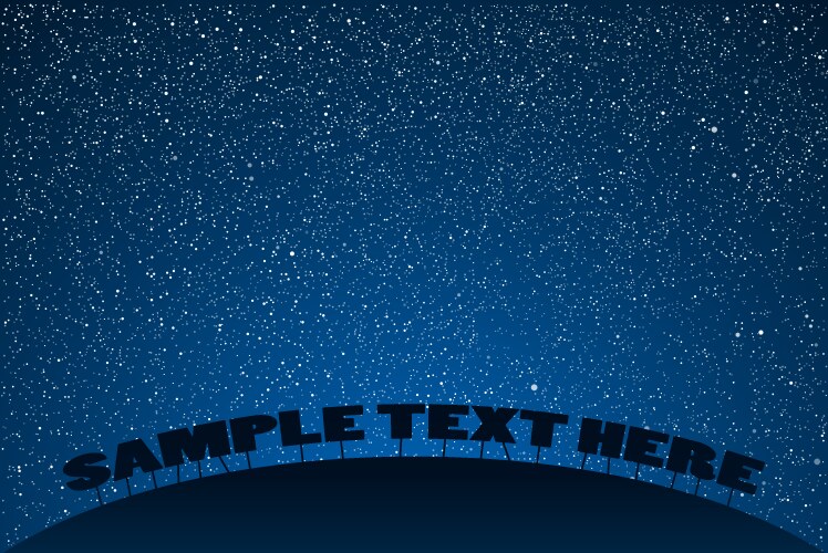 Background starry night sky eps 10 Royalty Free Vector Image
