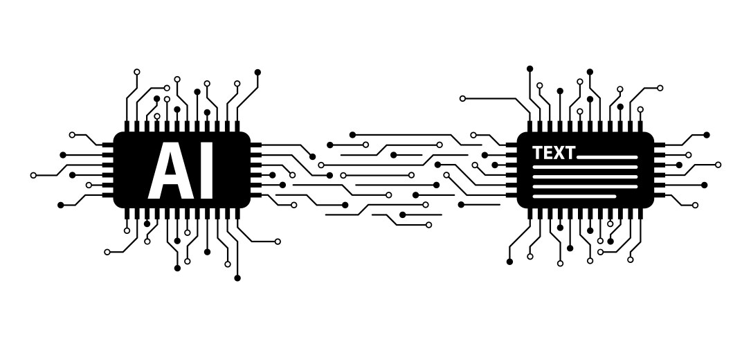 Pictrogram Ai Artificial intelligence ai pictogram Royalty Free Vector