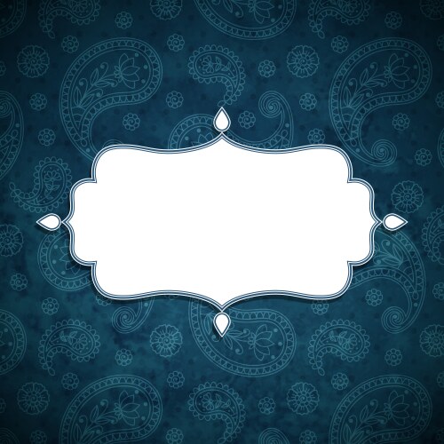 Frame in the indian style Royalty Free Vector Image