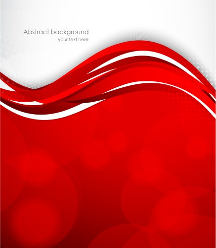 Dynamic Red Wavy Background vector image