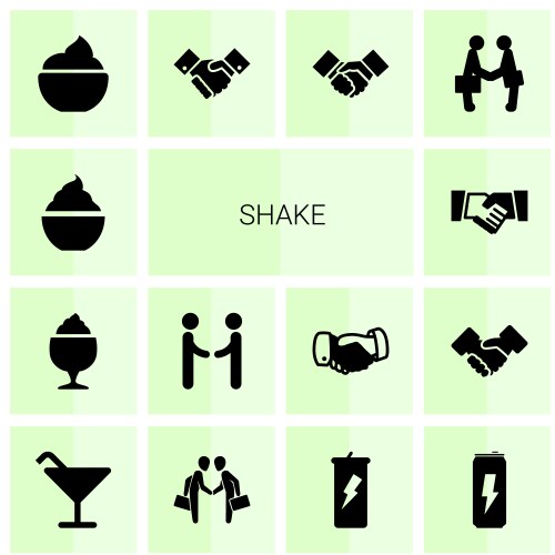 14 shake icons (36826459) – Free Vector | VectorStock