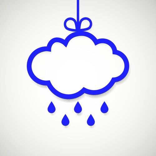 Paper frame for text with drop and shade vector image