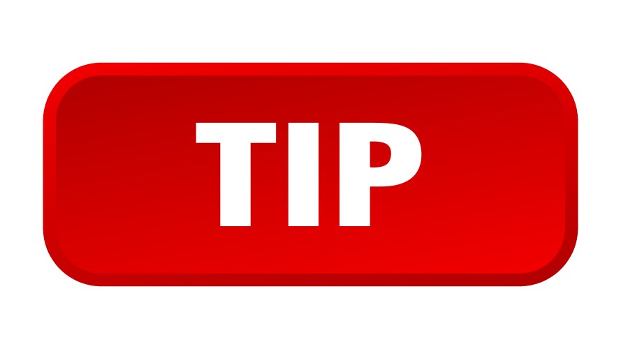 Tip button square 3d push vector image