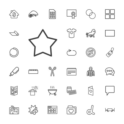 33 template icons (36772520) – Free Vector | VectorStock