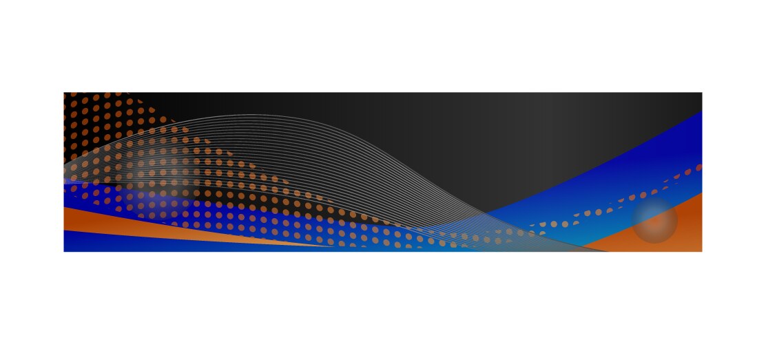 Abstract dynamic wavy header or banner design vector image