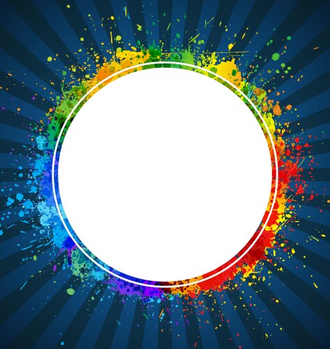 Green leaves round frame Royalty Free Vector Image