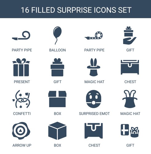 9 surprise icons (36783836) – Free Vector | VectorStock