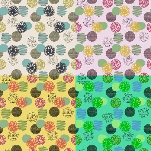 Fresh salad seamless pattern background Royalty Free Vector