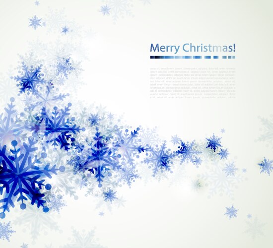 Blue stars and snowflakes Royalty Free Vector Image